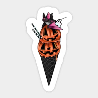 Halloween ice cream Sticker